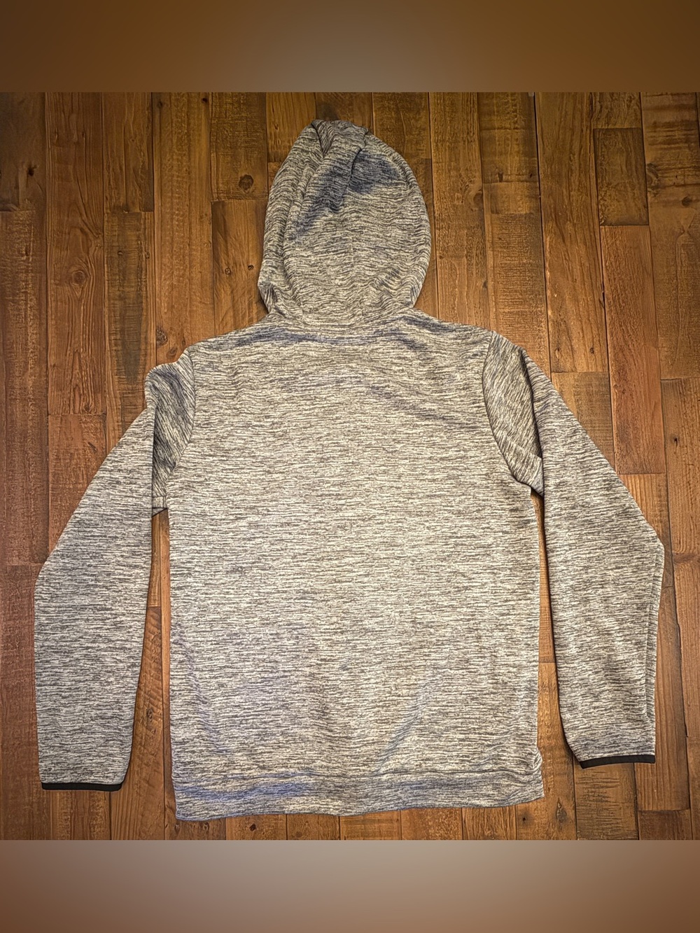 Under Armour Youth Full-Zip Hoodie – Gray Space Dye – Youth XL (Loose Fit) - Picture 2 of 8